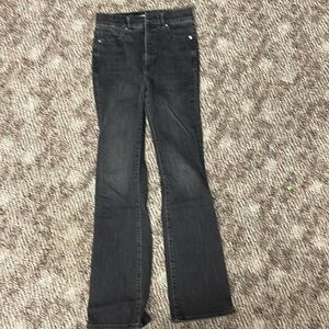 Express Super High Rise Boot Black Jeans